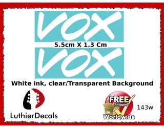 Vox Guitar Decal 143w